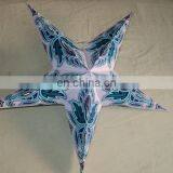 NEW GLITTER PRINTED PAPER STAR LANTERNS From India thumbnail-5
