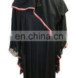 Dubai Burkha Designs 2017 / Arabic Islamic Wear Abaya 2017 / Plain Strip Abhaya Burqa (dubai Abaya 2017) thumbnail-2
