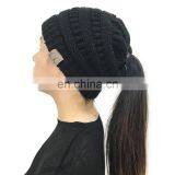 Promotioanl black women knitting beanie hat