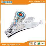 Custom nail clipper epoxy stiker logo souvenir nail clipper cutter