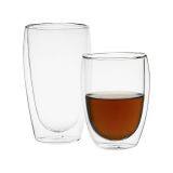 Insulated Double Wall Borosilicate Glasses Tumbler Thermostable