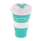 Portable Simple Silicone Retractable Folding Cup With Candy Color for Coffee thumbnail-7