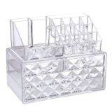 Two Layer Acrylic Container Nail Polish Display Shelf Makeup Case Cosmetic thumbnail-2