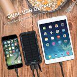 Portable Solar Panel Charger 12000mah Waterproof Solar Power Bank for Hiking