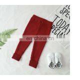 Newest Design Soft Fabric Baby Girl Trousers Rib Cotton Fashion Legging thumbnail-6