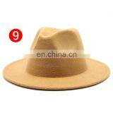 20 цветов для свободного выбора. Новые продукты. Классическая ретро федора. Зимняя теплый шляпа. Го́рра с плоским широким козырьком. Гаскет. Настроенная войлочная джазовая кепка thumbnail-2