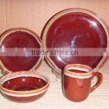 Color Glazed Dinnerware 16PCS thumbnail-1