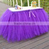 Handmade Table Tutu Skirt Party Tulle Tableware for Wedding Birthday Party Decoration SD103 thumbnail-3