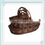 cheap wicker firewood basket wholesale