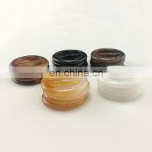 Horn Custom Figured Round Adjustable Belt Resin Buckle For Garment thumbnail-3