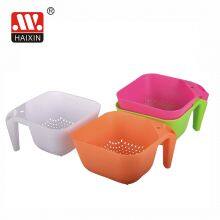Plastic Colander Collapsible Over the Sink Folding Strainer for Kitchen With Extendable Thickened Handles thumbnail-2