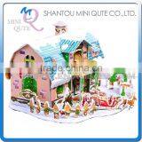 Mini Qute Dream Cabin Building Blocks 3d Paper Puzzle Diy Model Cardboard Jigsaw Puzzle Game Educational Toy NO.B368-3