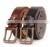 Cow Veg Tan Custom Logo Customised, Wholesale High Quality Vintage Luxury Top Grain Leather Belt thumbnail-1