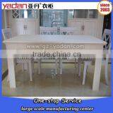 White Lacquer Dining Table Model With Price thumbnail-1