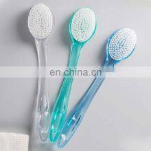 Amazon Long Handle Plastic Shower Body Brush With Bristles And Plastic Bubbles