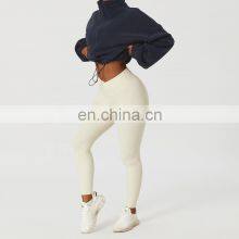 Winter Outdoor Adjustable Polar Fleece Jackets Custom Women Full Zipper Sherpa Coats thumbnail-4