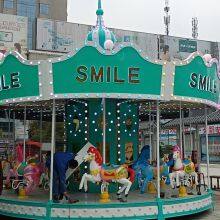 Amusement Rides Mechanical Indoor Chinese Green Carousel Ride For Kids Equipment thumbnail-4
