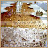 TR021A Wholesale Square Sequin Fabric Sequin Table Overlay thumbnail-1