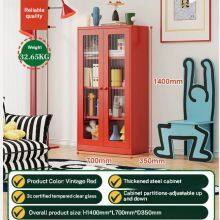 Bücherregal mit Glasfront GDB-01 | Verstellbare Regale, abgerundete Ecken | Wohnzimmer- und Büroausstellung | OEM/ODM thumbnail-5