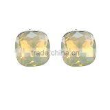 2016 Sunnmer Tropical Style Fashion Cheap White Crystal Stone Stud Earring Pack thumbnail-2