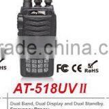 AT-518UVII Low Price Dual Brand Handheld Radio With FCC, CE and ROHS thumbnail-1