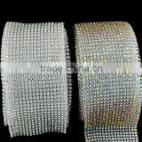 24 Rows Diamond Mesh Roll, Elastic Stretch Trimming Rhinestone Roll in China thumbnail-1