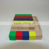 Preschool Educational Teaching Aids Wooden Toy 25pcs Cubes With Tray Education Sets thumbnail-6