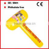 yellow color with cartoon printing inflatable hammers for kids dollar items