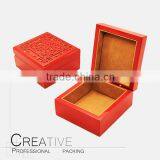 Small Customized Red wood gift box