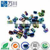 Fashion Glass Bugles Color Silver Fancy Glass Beads