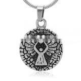 Classic 316 Saint Pray for Us Religious Pendant Religious Black Enamel Vintage Engravable Unisex Mini Medal Quality Choice thumbnail-1
