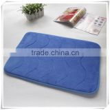 100% Coral Fabric/SBR Memory Foam Bath Mat/Memory foam bath mat_ Qinyi