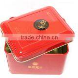 Beatiful Red Suqare Design Tea Box Made in China