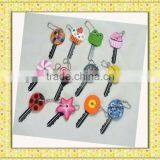Cheap Friendship Color Pvc Novelty 2013 Fashion Novel Key Head Cover