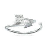 Sterling Silver Open Arrow Ring For Women thumbnail-1