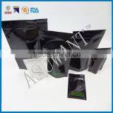 1/8 Ounce, 1/4 Ounce ,1/2 Ounce ,1 Pounce One Side Clear One Side Black Zip Lock Foil New Tobacco Products Smell Proof Mylar Bag
