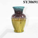 Colorful Indoor Glazed Plain Ceramic Vase thumbnail-6