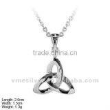 [PSA-0984] 925 Silver Religion Charm/ Pendant, Silver Triquetra Charm/Pendant thumbnail-1