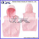 Girl's French Terry Vest With Hood thumbnail-3