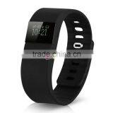 TW64 Pedometer Smart Bracelet Bluetooth Health Sleep Monitoring Black thumbnail-2
