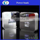 Metal Square Dual Usb Mobile Powerbank With Illuminating Logo thumbnail-6