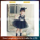 High Quality Christmas Cute Girl Wedding Dress Black Baby Tutu Dress thumbnail-3