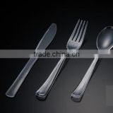 Transparent Disposable PS plastc cutlery sets ,picnic set,spoon knife and fork set
