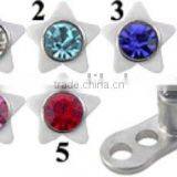 Fashion Star Logo Crystal Jeweled Knock-down Stainless Steel Skin Diver thumbnail-1