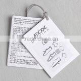 Washing Care Instruction Paper Card Hangtag for Shoes thumbnail-4