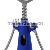 2016 New Design Zinc Alloy Wine Opener Double Hinged Elegant Wine Key Beer Bottle Opener