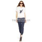 Navy Plain With Side Pockets Women Sweat Pants thumbnail-4