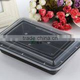 900ml High Quality Recycled Black Takeaway Food Container