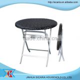 comfortable rattan outdoor table