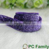 Wholesale Polyester Velvet Glitter Ribbon thumbnail-3